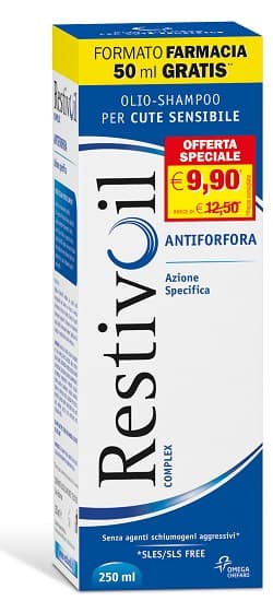 Restivoil Complex Antiforfora Olio Shampoo Capelli Grassi PROMO 250 ml