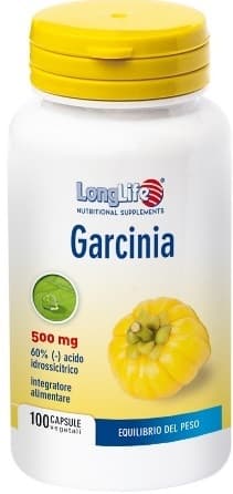 LongLife Garcinia Integratore Dimagrante 500 mg 100 Capsule