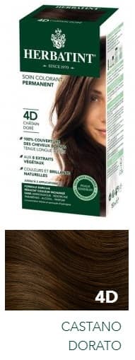 Herbatint Tintura Capelli Gel Permanente 4D Castano Dorato 150 ml