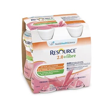 Resource 2.0+Fibre Fragola Bevanda Con Fibre 200 ml