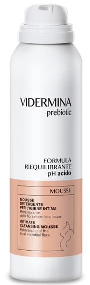 Vidermina Prebiotic Mousse Detergente Intimo pH Acido 50 ml