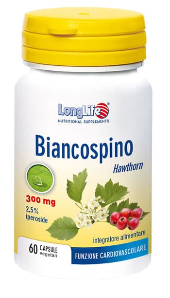LongLife Biancospino Integratore Cardiovascolare 60 Capsule