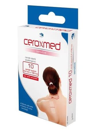 Ceroxmed Sensitive Cerotto Sutura 6,4x108 mm 10 Pezzi