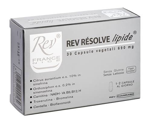 Rev Resolve Lipide Integratore Drenante e Anticellulite 30 Capsule