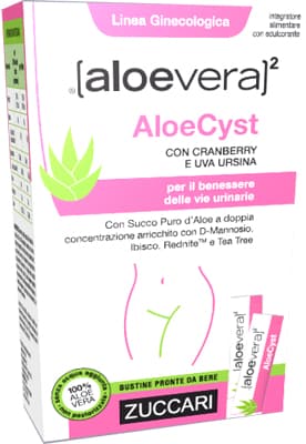 Zuccari AloeVera 2 AloeCyst Integratore Benessere Vie Urinarie 15 Stick