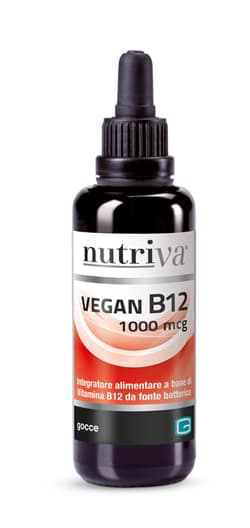 Nutriva Vegan B12 Liquido 1000 mcg Integratore Vitaminico 50 ml