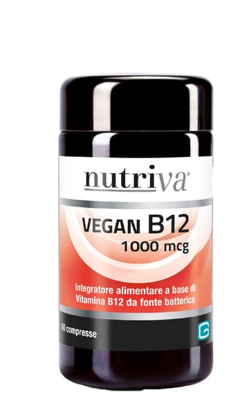 Nutriva Vegan B12 Integratore di Vitamina B 60 Compresse