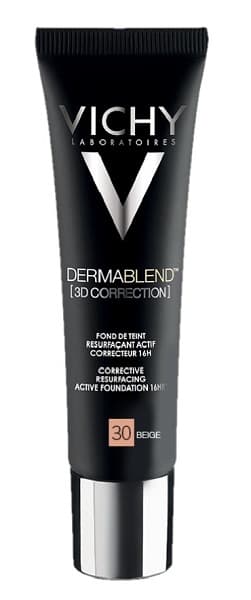Vichy Dermablend Fondotinta Correttore 16H Levigante Attivo Colore 30 Beige 30ml