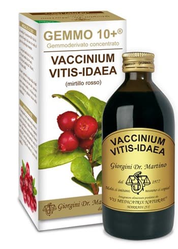 Gemmo 10+ Mirtillo Rosso Liquido Analcolico 200 ml