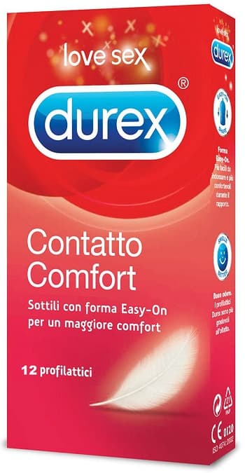 Durex Contatto Comfort Profilattici Sottili 12 Pezzi