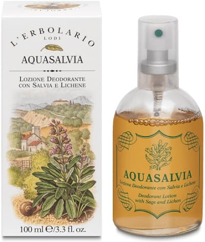 L'Erbolario Aquasalvia Lozione Deodorante alla Salvia e Lichene 100ml