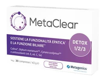 Metaclear Integratore Funzionalità Epatica 30 Compresse
