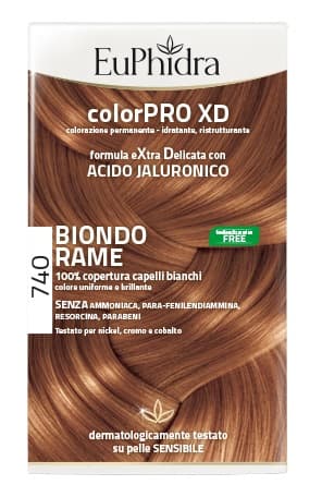 Euphidra Colorpro XD Tintura Extra Delicata Colore 740 Biondo Rame