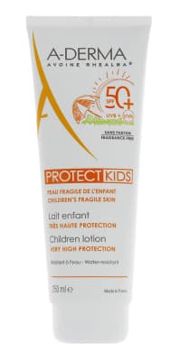 A-Derma Protect Kids Latte Solare Bambino SPF 50+ Protezione Molto Alta 250 ml