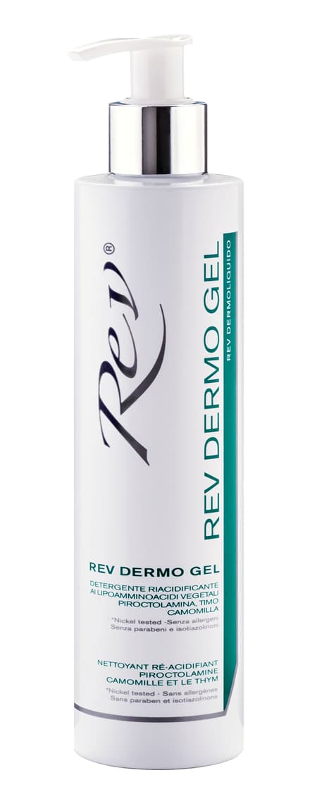 Rev Dermogel Detergente Riacidificante Antisettico Viso e Corpo 250 ml