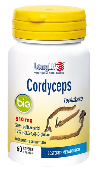 LongLife Cordyceps Bio 525mg Integratore Alimentare 60 Capsule