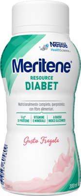 Meritene Resource Diabet Drink Fragola Bevanda Dietetica Iperproteica 200 ml