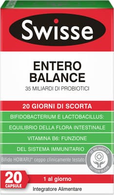 Swisse Entero Balance Integratore Probiotici 20 Capsule