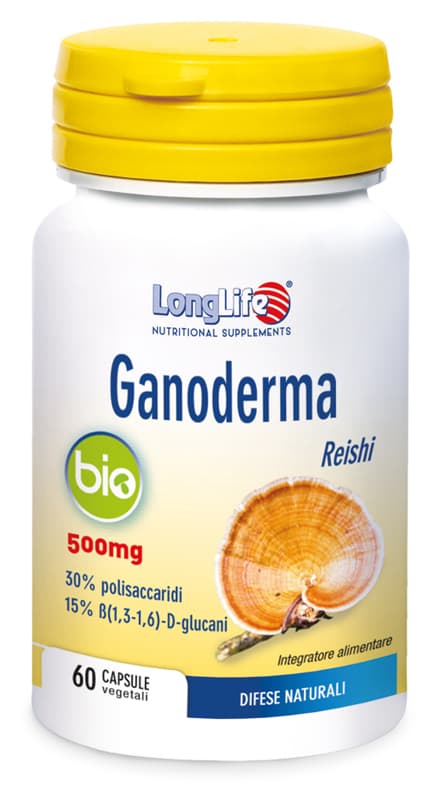 Longlife Ganoderma Bio Integratore Difese Immunitarie 60 Capsule