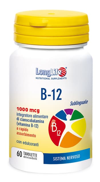 Longlife B12 1000mcg Integratore Alimentare 60 Compresse