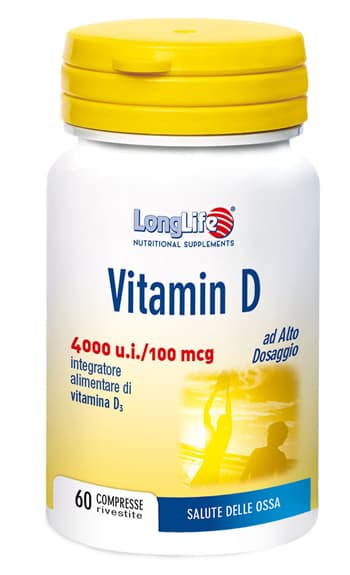 Longlife Vitamin D4000ui Integratore Alimentare 60 Compresse