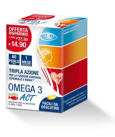 Omega 3 Act Integratore 60 Perle