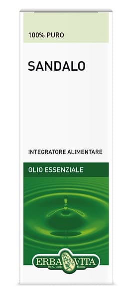 Erba Vita Olio Essenziale Sandalo Integratore Antibatterico E Calmante 10 Ml