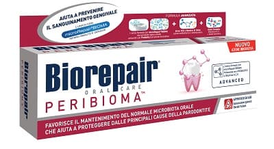 Biorepair Peribioma Dentifricio con Probiotici e Vitamine 75 ml
