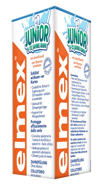 Elmex Junior Collutorio Bambini 6-12 Anni 400 ml