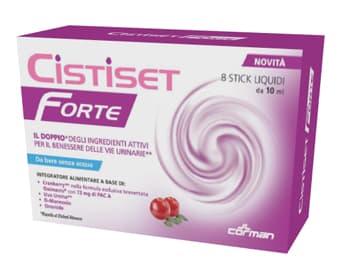 Cistiset Forte Integratore Per Le Vie Urinarie E Cistite 8 Stick Da 10 Ml