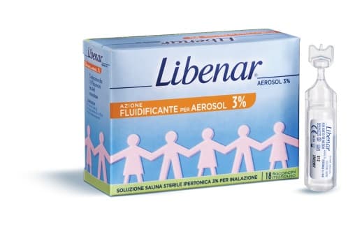 Libenar Aerosol 3% Fiale Soluzione Salina Ipertonica 18 Flaconcini