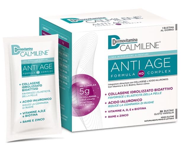 Dermovitamina Calmilene Antiage A Base Di Collagene E Acido Ialuronico Polvere 30 Bustine