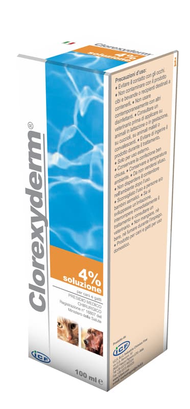 Clorexyderm Soluzione 4% Disinfettante Cani e Gatti 100 Ml
