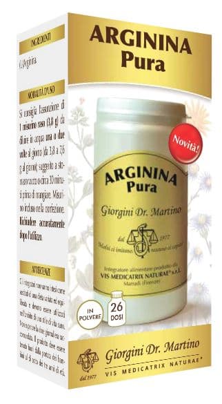 Arginina Pura Polvere Solubile 100 g