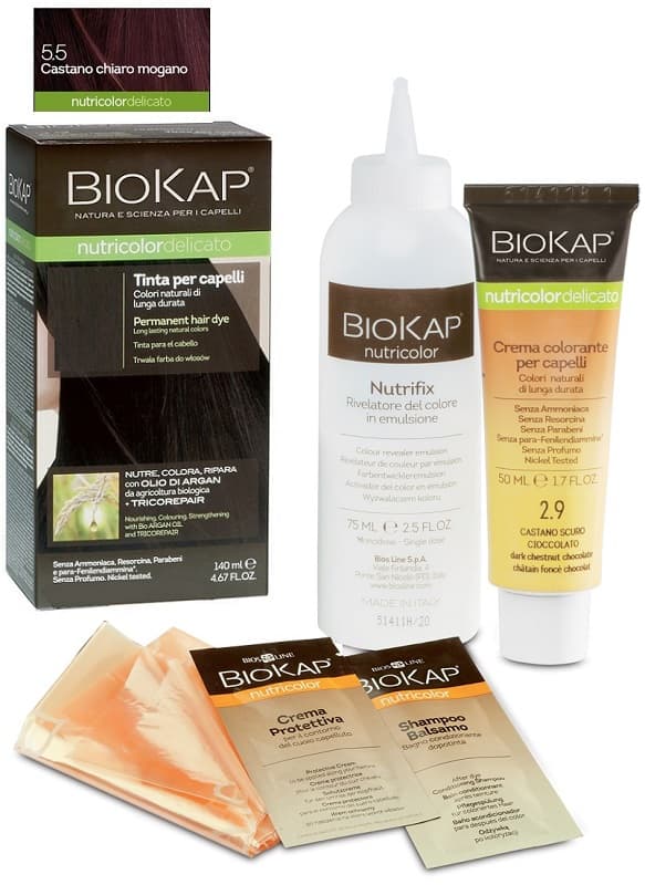 Biokap Nutricolor Delicato 5.50 Tinta Per Capelli Castano Mogano