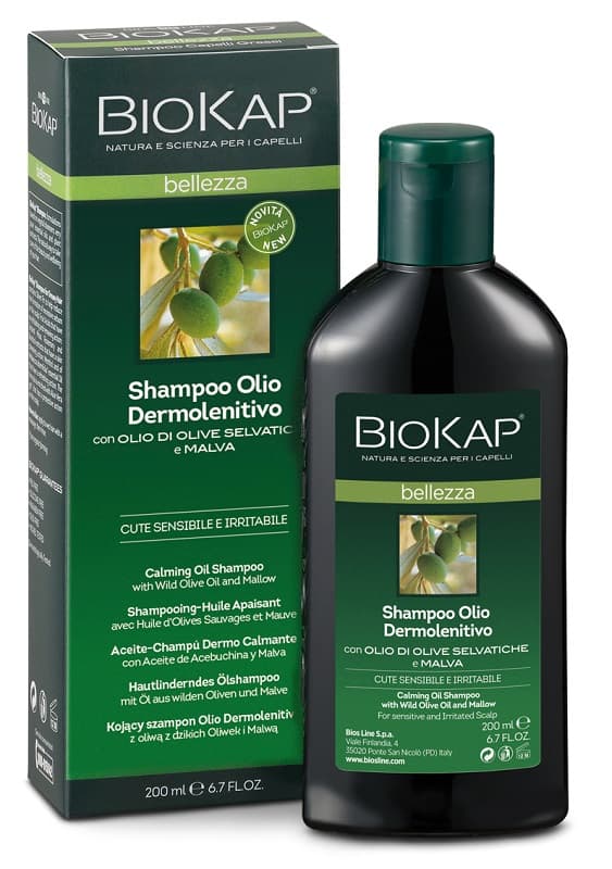 Biokap Shampoo Olio Dermolenitivo Cute Sensibile e Irritabile 200 ml