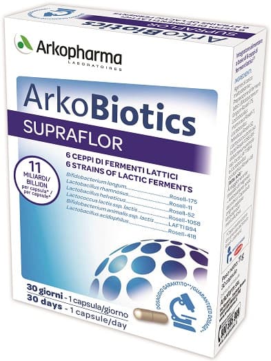 Arkopharma ArkoBiotics Supraflor Integratore 30 Capsule