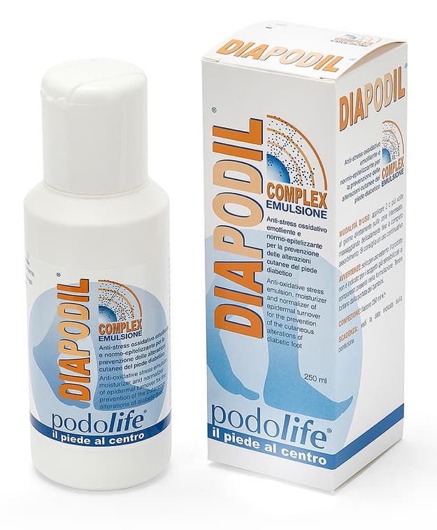 Diapodil Complex Emulsione Antiossidante Emolliente Piede Diabetico 250 Ml