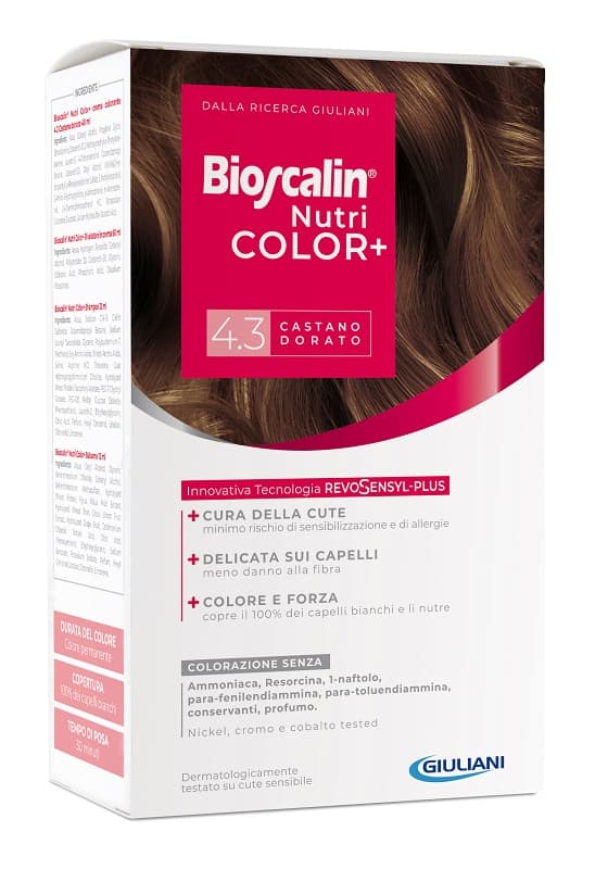 Bioscalin NutriColor Plus 4.3 Castano Dorato Trattamento Colorante