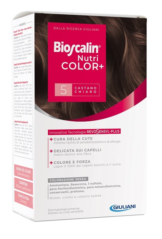 Bioscalin Nutri Color Plus 5 Castano Chiaro Trattamento Colorante