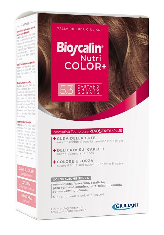 Bioscalin Nutri Color Plus 5.3 Castano Chiaro Dorato Trattamento Colorante