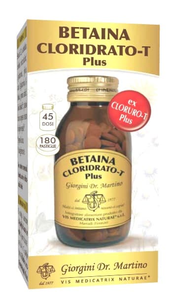 Betaina Cloridrato-t Plus 180 Pastiglie