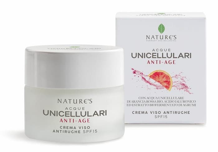 Nature's Acque Unicellulari Crema Viso Antirughe Spf15 50 ml