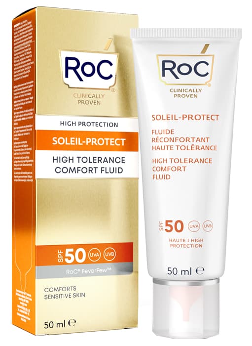 Roc Fluido Solare Viso Spf 50 Elevata Tollerabilita' 50 ml