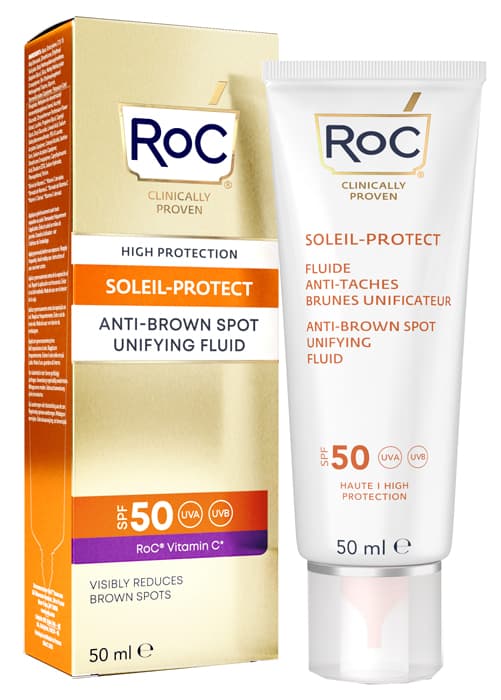 Roc Fluido Solare Viso Spf 50+ Antimacchie Brune 50 ml