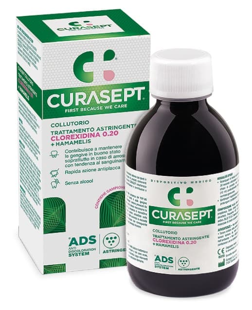 Curasept ADS Clorexidina 0.20 Collutorio Trattamento Astringente 200 ml