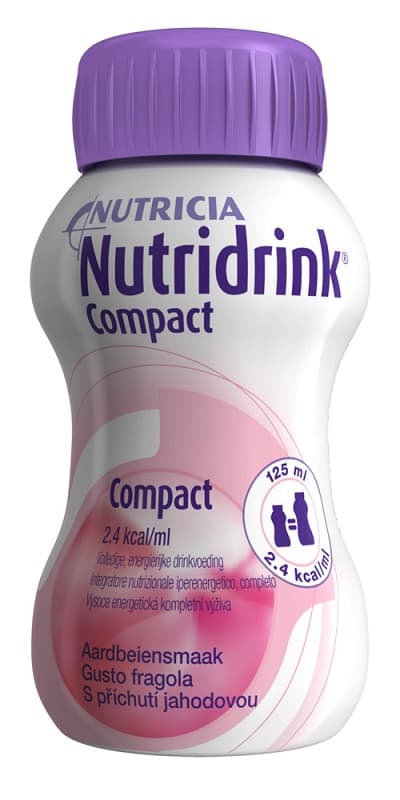 Nutridrink Compact Integratore Alimentare Gusto Fragola 4X125Ml