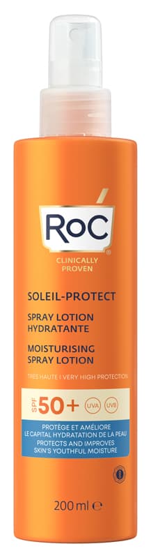 Roc Lozione Spray Solare Corpo Spf 50+ Idratante 200 ml