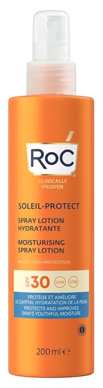 Roc Lozione Spray Solare Corpo Spf 30 Idratante 200 ml