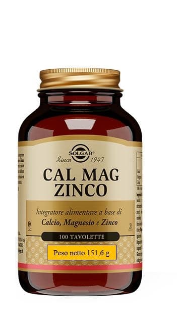 Cal Mag Zinco 100 Tav.solgar
